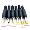 5PCS 2.5*0.7 3.5*1.3mm 4.0*1.7mm 4.8*1.7mm 5.5*2.1mm 5.5mm X 2.5mm Male Jack DC Power Plug Socket Jack Adapter Adaptor Connector ► Photo 1/3