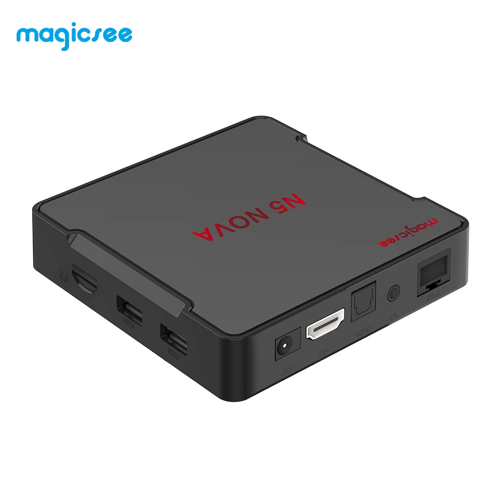 Magicsee N5 NOVA Android 9,0 Smart Tv Box 4 ГБ 32 ГБ RK3318 четырехъядерный BT4.0 2,4G 5G Wifi приставка N5 MAX медиаплеер