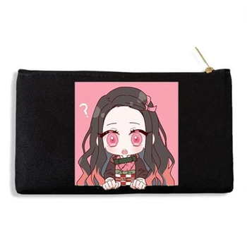 

Kimetsu No Yaiba Cosplay Mobile Phone Bag Storage Bag Clutch Bag Pencil Case Loose Change Canvas Bag Anime COS Bag Adult Ms Men