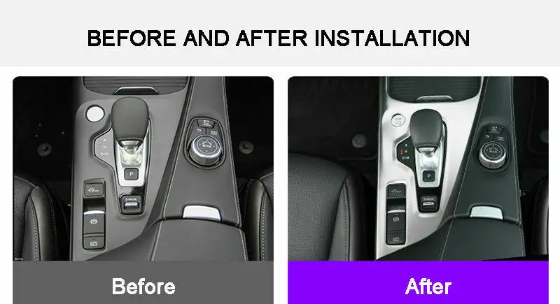 

Matt Stainless Steel Console Gear Shift Panel Cover Trim For Infiniti QX50 2019
