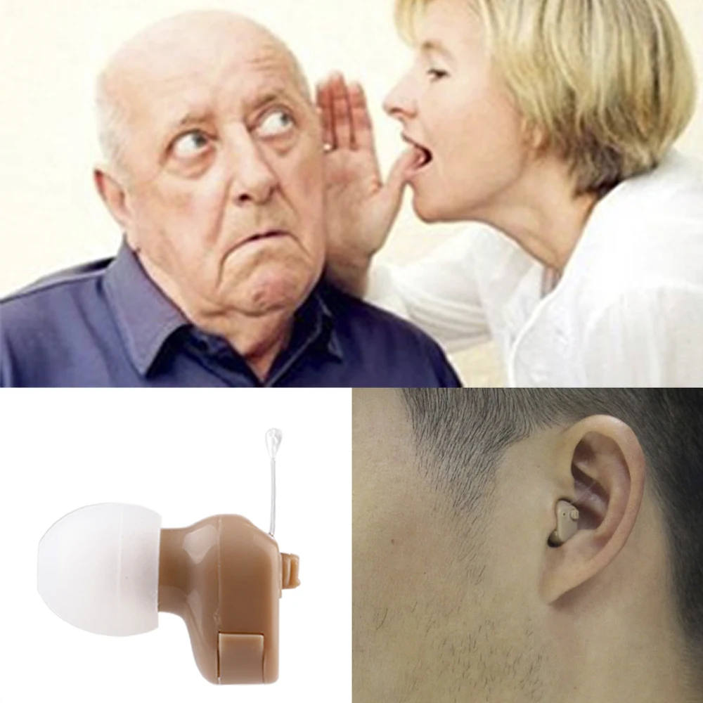 Digital Hearing Aid Volume Control Microphone Extraction Cord Ear Invisible Sound Amplifier Ear Plug Aids headphone amplifier