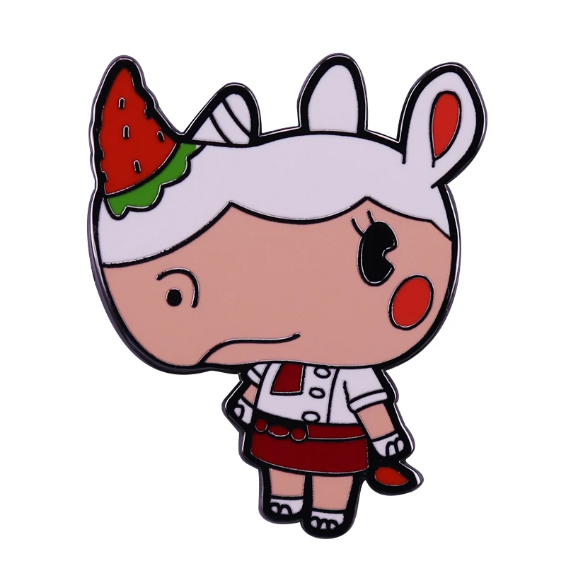 Animal Crossing Summer-Time Merengue Hard Enamel Pin Adorable Game Villager Gift.JPG