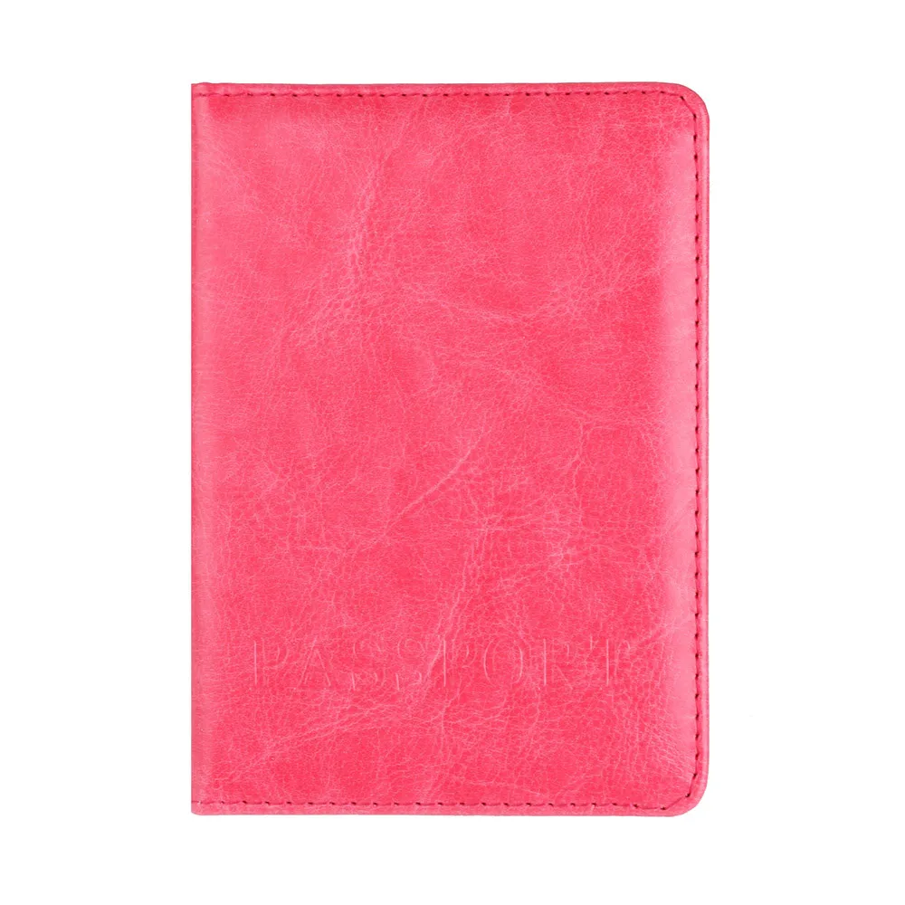 Маленький кошелек кожаный бумажник для мужчин винтажный Высококачественный тонкий кожаный мини кошелек Кредитная карта Двойные кошелек для мелочи ключей - Цвет: Hot Pink