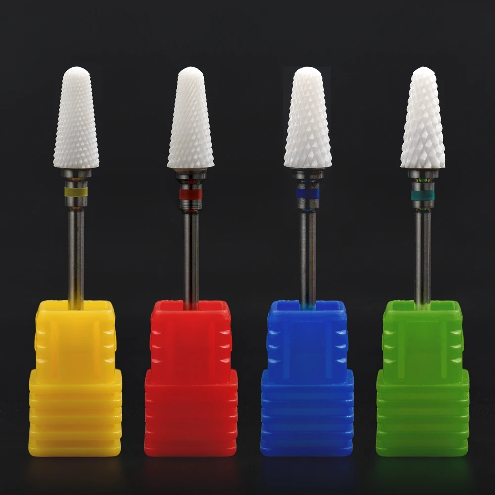 Ceramic Nozzle Nail Art Drill Bits Miller Manicure Cutter for Nail Drill Manicure Machine Accessory Acrylic Remove Gel Tips