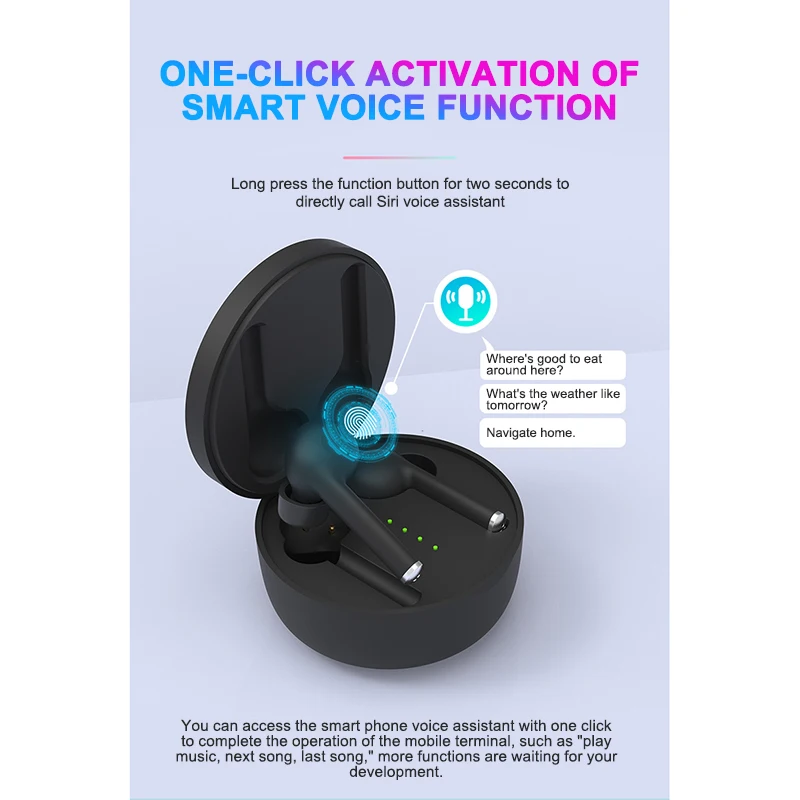 5,0 Bluetooth наушники TWS беспроводные Bluetooth наушники с микрофоном спортивная водонепроницаемая игровая гарнитура беспроводная гарнитура