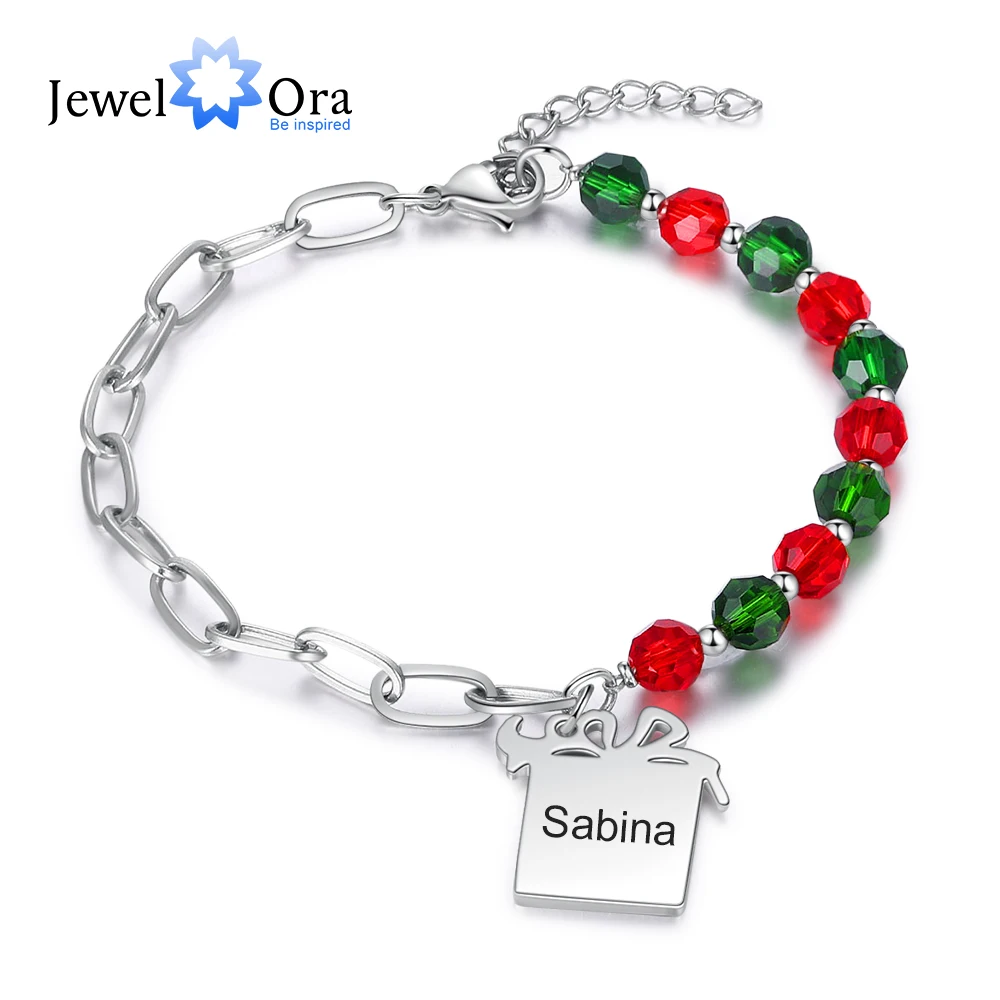 

Дизайнерский браслет-Шарм в форме коробки JewelOra, браслет-цепочка из бисера и звеньев для женщин