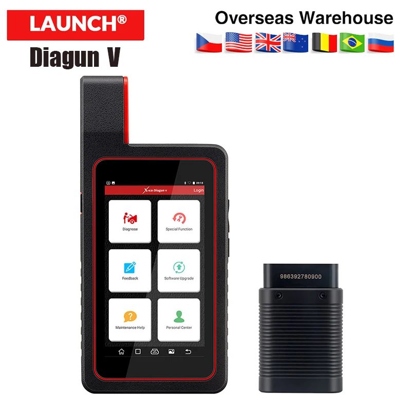Launch Новое поступление X431 Diagun V Bluetooth Wifi Автомобильный полный диагностический