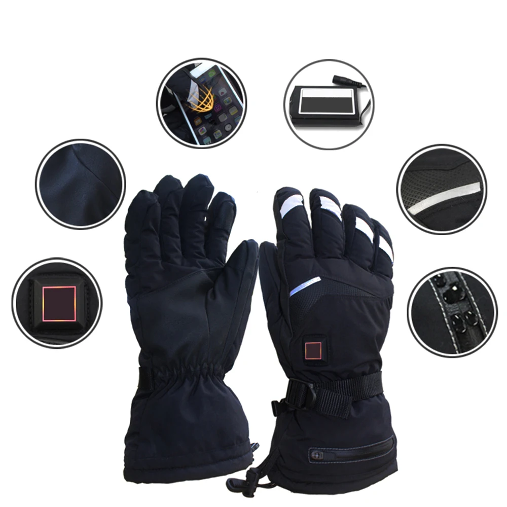 

Bicycle Heating Gloves Electric Heated Gloves Temperature Smart Control Warm Winter Outdoor Sports Ski Skiing Gloves