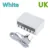 White UK plug