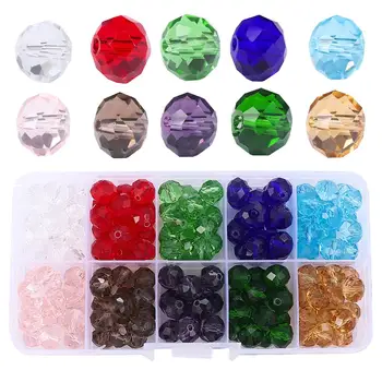 

1000Pcs Wholesale 4 6 8 10mm Set Glass Beads Crystal beads Faceted Austria Bead Embroidery for Jewelry Making Best Selling Color