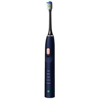 

Sonic Electric Toothbrush Waterproof Tooth Brush Adult Ultrasonic Automatic ToothBrush USB Rechargeable-Blue