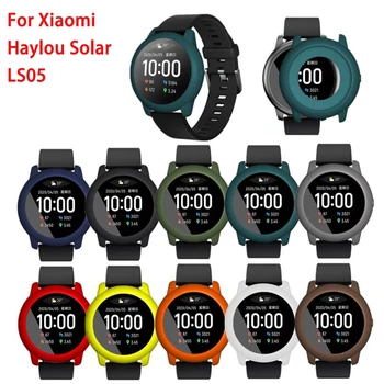 

Silicone Watch Case Protect Shell Cover For Xiaomi Haylou Solar LS05 Smart Watch Sport Metal Round Case Heart Rate Sleep Monitor