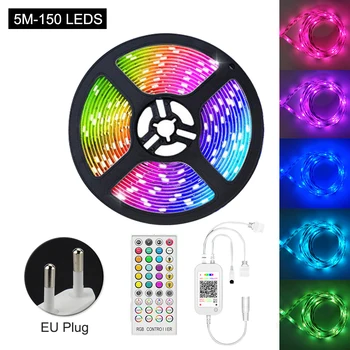 

Flexible RGB SMD 5050 Bluetooth Control Easy Install Music Sync Ceiling Kitchen TV Backlight DC12V Free Cut Home LED Strip Light
