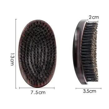 

Solid Wood Beard Brush Bristle Comb Oil Head Shape Carving Broken Hair Sweeping GXMC