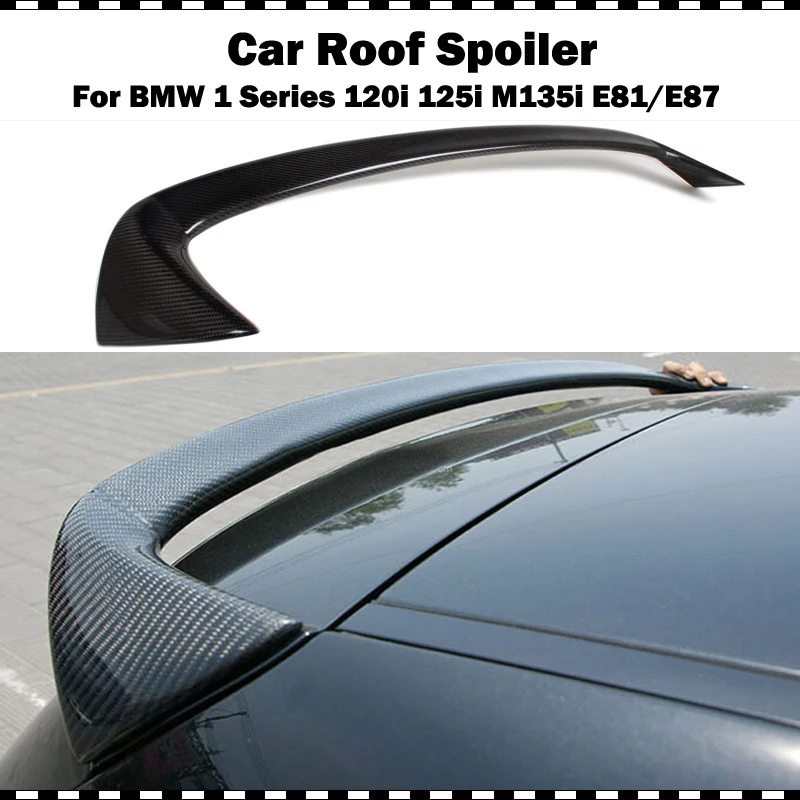 

E87 E81 AC Style Rear Roof Lip Spoiler Wing Carbon Fiber for BMW 1 Series 120i 125i 130i Hatchback 2004 - 2011 year