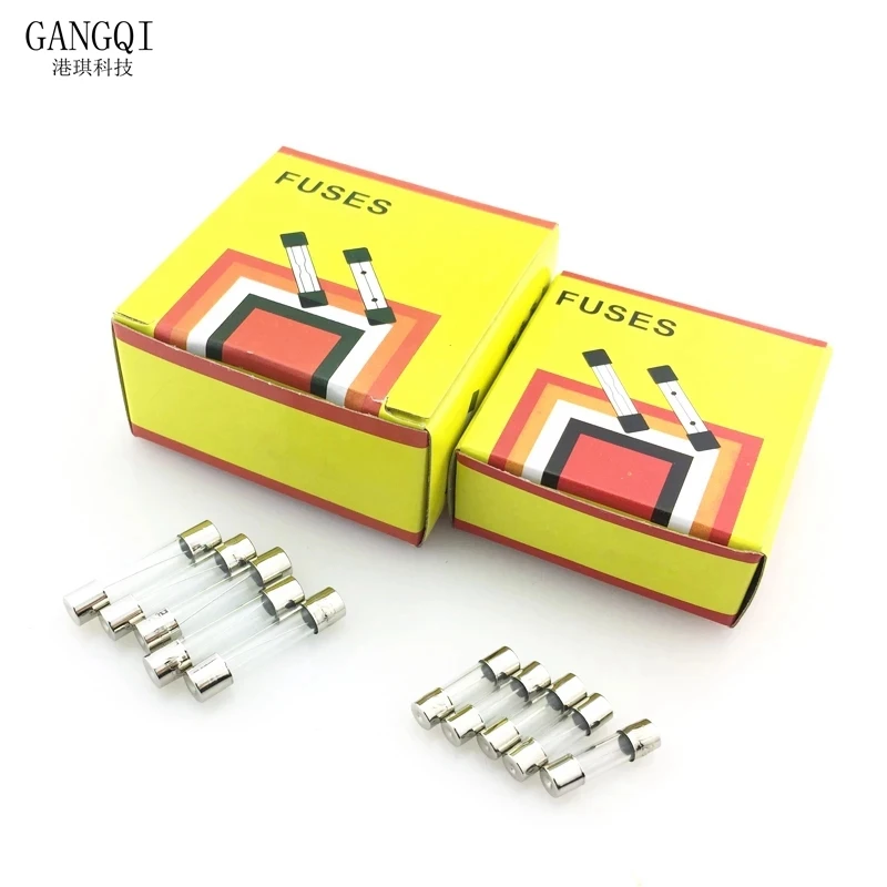 20/lot 6*30mm Fast Blow Glass Tube Fuses 6x30mm 250V 100mA 200mA 250mA 315mA 500mA 630mA 750mA 20A 25A 30A AMP Fuse