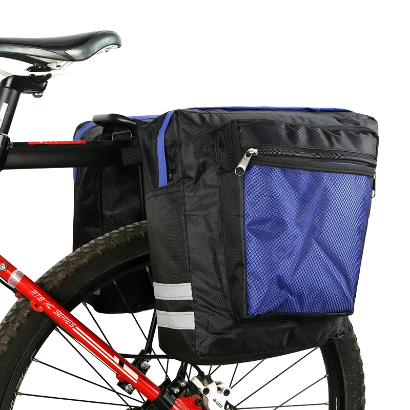 Сумка для багажника для горного велосипеда, сумка для велосипедного заднего сиденья, сумка для велосипедного седла с большой вместительностью, сумка для велосипедного хвоста, чехол с двойной ручкой