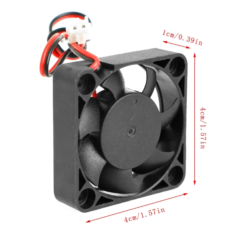 DC 24V 0.10A 2-Pin connector 40x40x10mm PC Computer CPU System Brushless Server Square Cooling Fan 4010