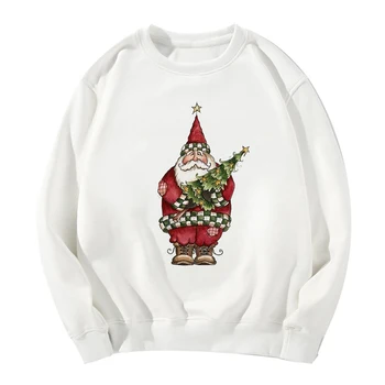 

Autumn Winter New Fashion Funny Christmas Santa Hoodie Sweatshirt Women Long Sleeve Loose Punk Kpop Femme Pullovers Clothes