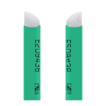 

300Pcs Nano 0.16mm flex Microblading Tattoo Needles for Permanent Make-Up Eyebrow Pen agulhas 3d eyebrow lip tattoo machine pen