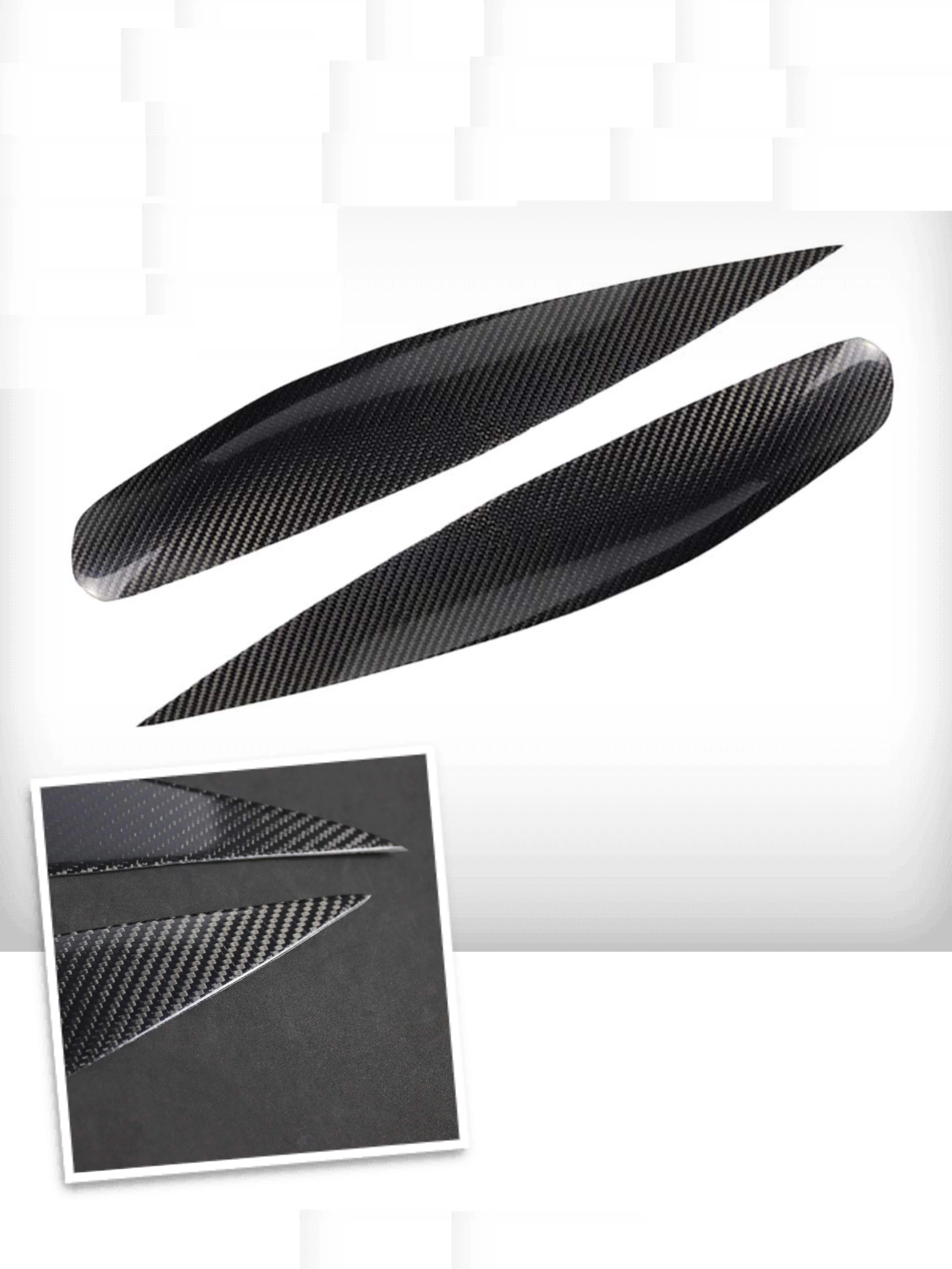 

Car accessries Carbon Fiber Eyelids Eyebrows Masks Covers Fit for Mitsubishi Lancer Ralliart 04-06 Decoration