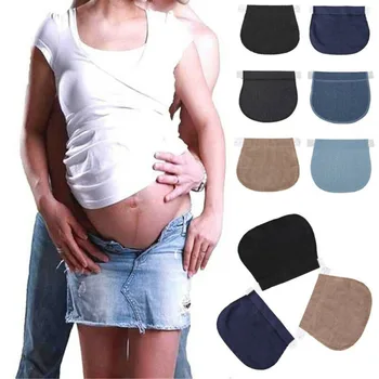 3 Colors Jeans Pants Extender for Pregnancy Waistbands Maternity Pants Extenders Straps Adjustable Pant Pregnancy clothing