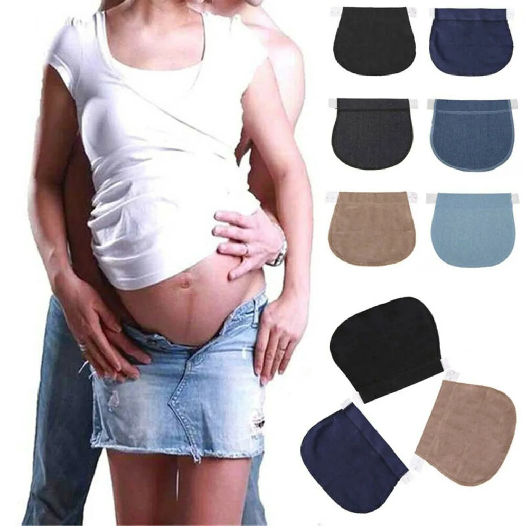 3 Colors Jeans Pants Extender for Pregnancy Waistbands Maternity Pants Extenders Straps Adjustable Pant Pregnancy clothing