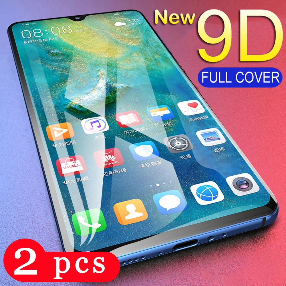 2 шт полное покрытие Защитная пленка для huawei mate 30 pro 20 lite 20x10 Закаленное стекло