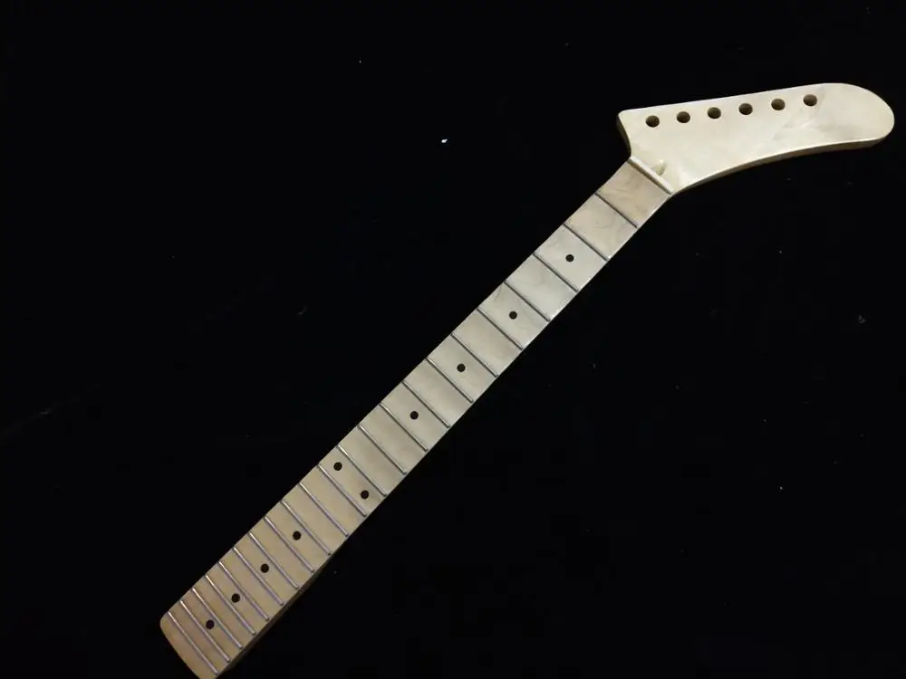 Banana Headstock Full Scalloped Guitar Neck 22 Fret Maple St Style