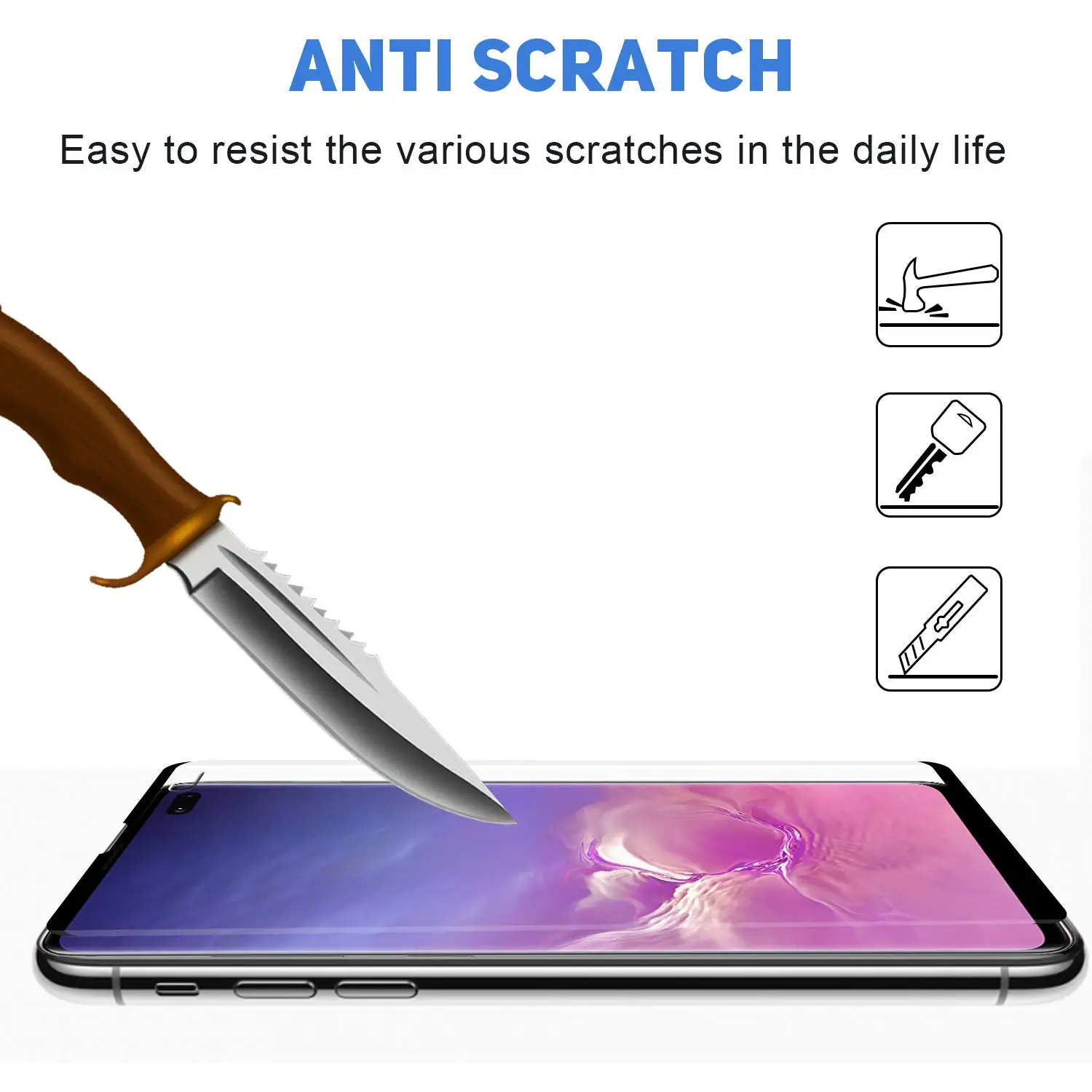 3-in-1 Case+ Camera Tempered Glass For Samsung S10-e S10 Plus Screen Protector For Samusng A50 Protective Glass For Samsung S10