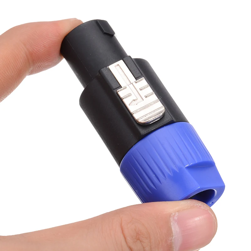 10pcs/pack 4 Pin Speaker Audio Plug 4 Pin Male Panel Mount Professional Power Plugs Jack Socket Connector