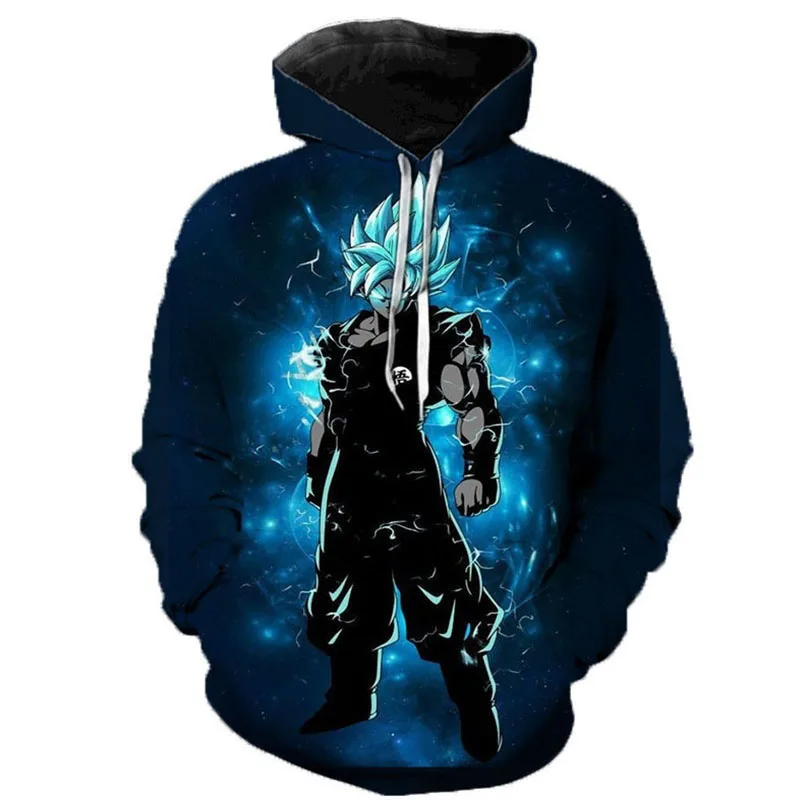 DBZ одежда для мужчин и женщин Весенняя модная верхняя одежда толстовки с капюшоном для мальчиков косплей японского аниме Dragon Ball и super Goku толстовки