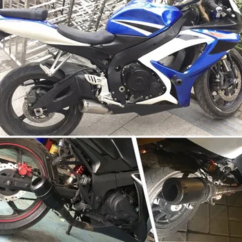 

Hot New 51mm 60.5mm Universal Motorcycle Exhaust Escape Motorcycle Scooter Dirt Bike Muffler Pipe Stainless Steel Exhaust Muffle