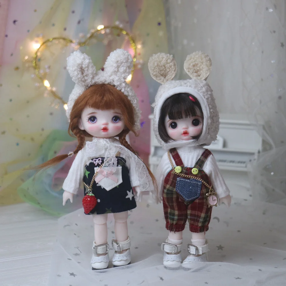 16CM Super Cute Fashion Suit Princess Doll 1/8 Scale Handmade Makeup BJD OB11 Joints Body Figure Dolls Toy Gift For Girls C1611 ковш huohou hu0163 super platinum pan 16cm