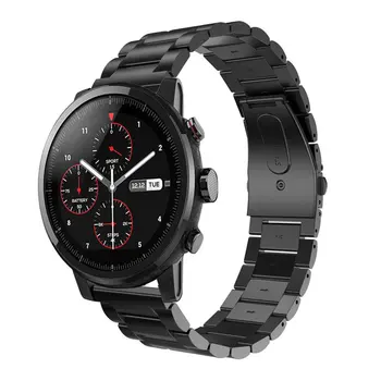 

Stainless Steel Watch Band 22mm Link Strap for Huami 2/2s stratos Watch Bracelet Quick Release Link Watchband