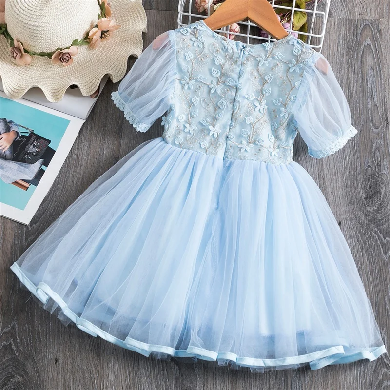 Girls Dress 2020 New Elsa Dress Girl Party Vestidos Cosplay Girl Clothing Anna Snow Queen Birthday Princess Dress Kids Costume