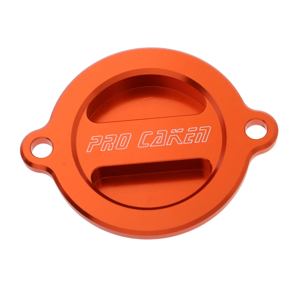 ORANGE MOTOCROSS OIL FILTER COVER CAP FOR   EXC-F450 12-16