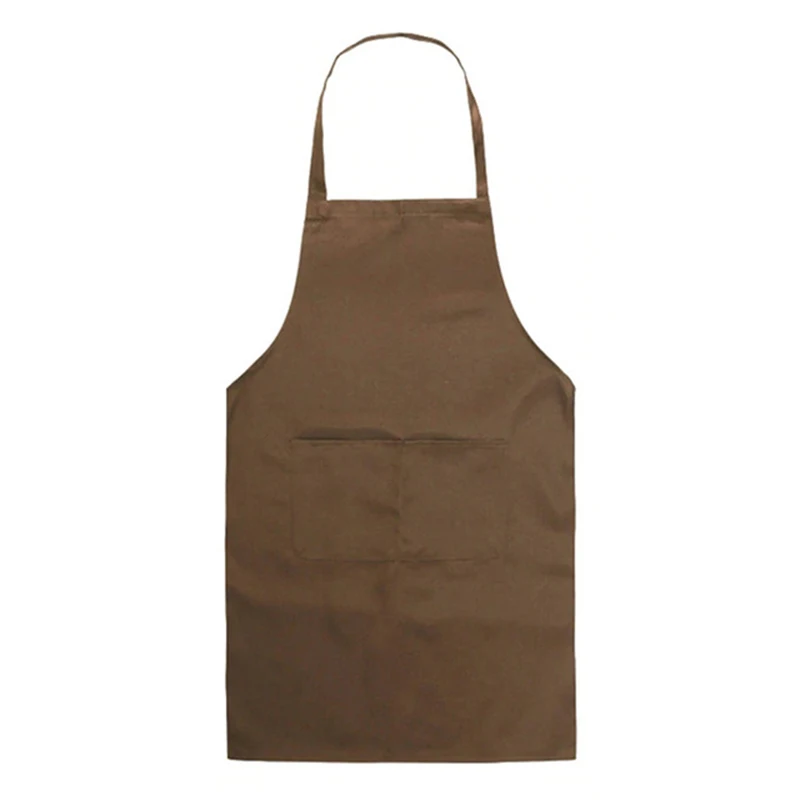 Прочный водонепроницаемый регулируемый Фартук в черную полоску для женщин и мужчин, Кухонный Фартук с 2 карманами, фартук для шеф-повара, чистящий нагрудник - Цвет: photo