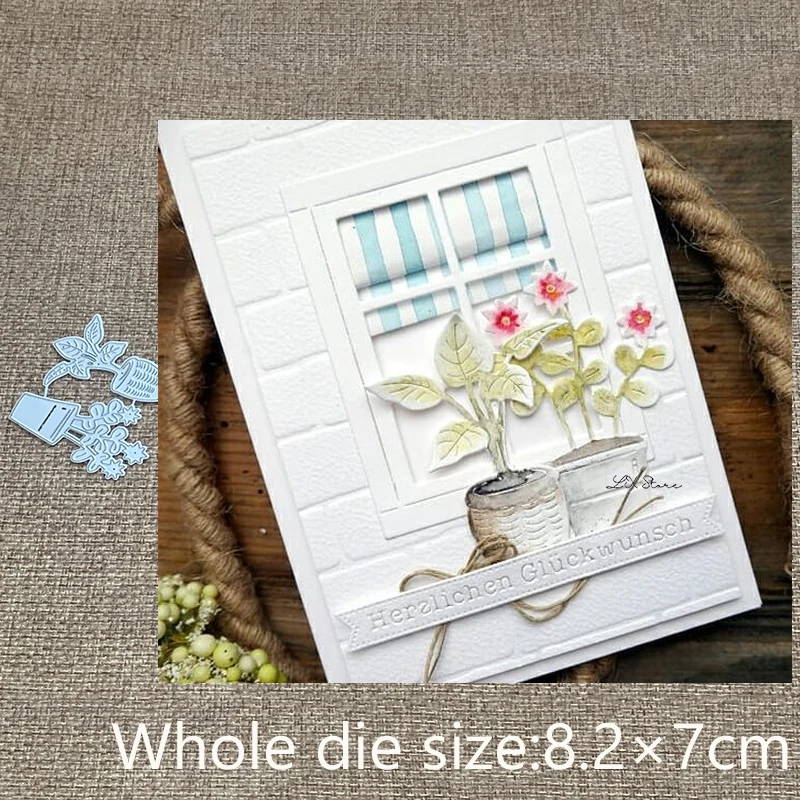 

Новый дизайн, металлический трафарет для рукоделия, пресс-формы, украшение для горшечных растений, высечки для альбомов, бумажных карточек, тиснение