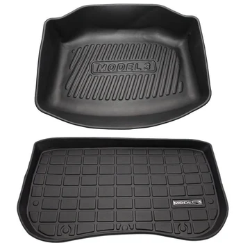 

2017 2018 2019 TPE for Tesla Model 3 Car Waterproof and odorless TPE Lower layer Trunk mat(Trunk)