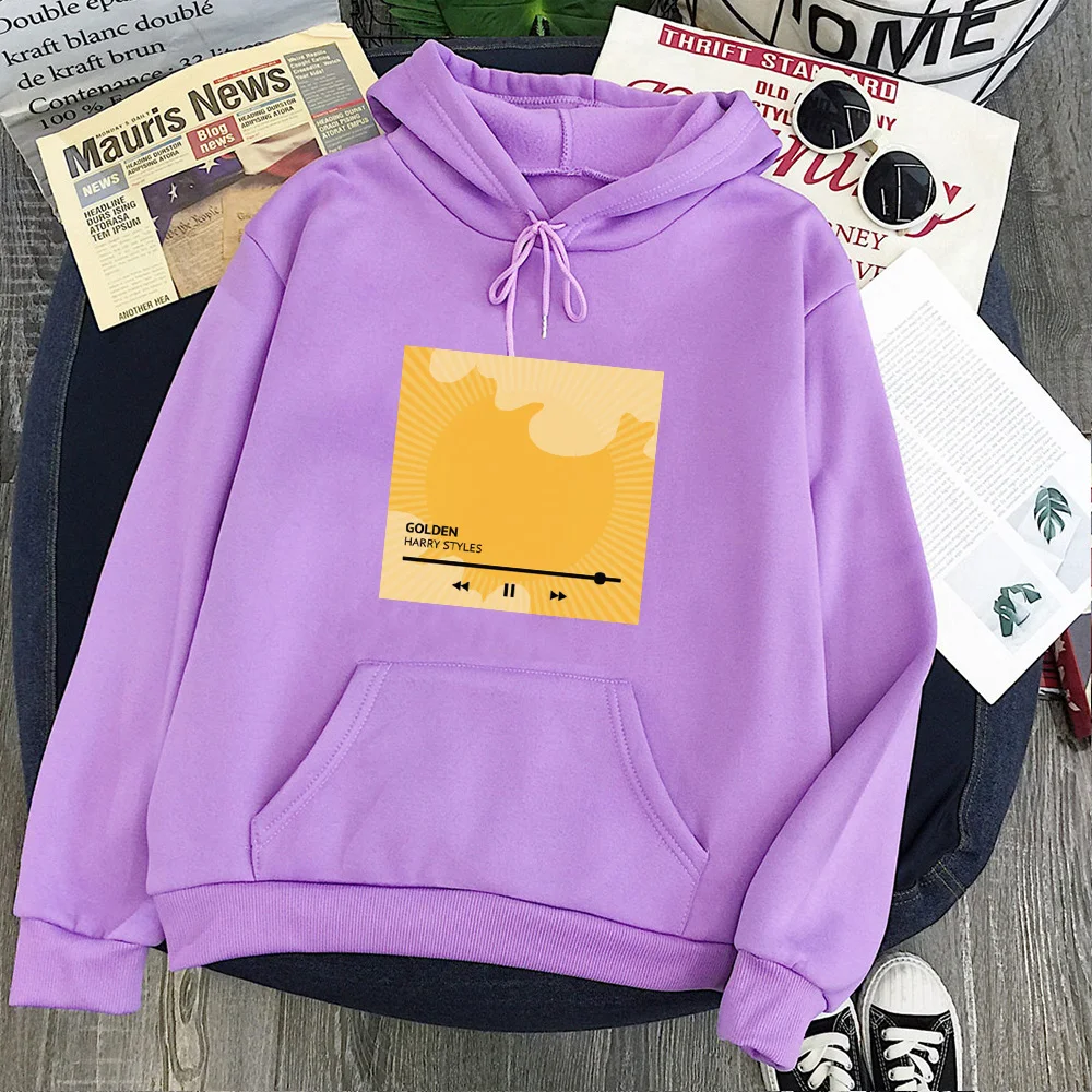 

Harry Styles Hoodie Pink Letter Pullovers 2020 Harajuku Mama Tops Golden Sweatshirt Women Streetwear