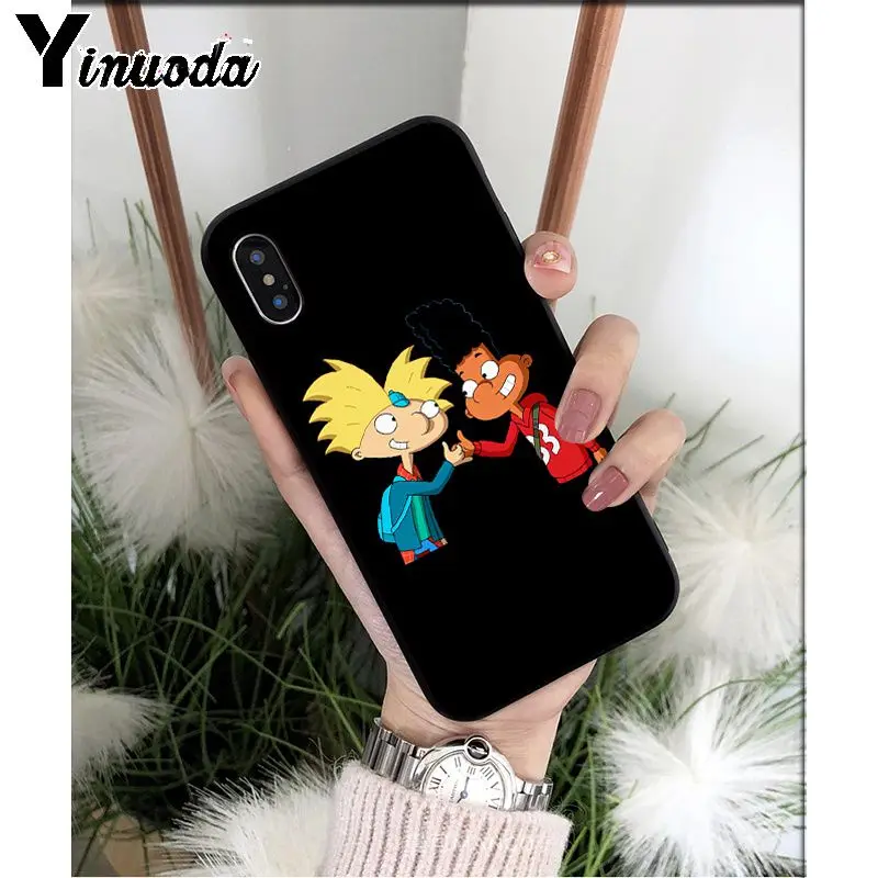 Yinuoda Hey Arnold TPU силиконовый мягкий черный чехол для телефона iPhone 5 5Sx 6 7 7plus 8 8Plus X XS MAX XR - Цвет: A3