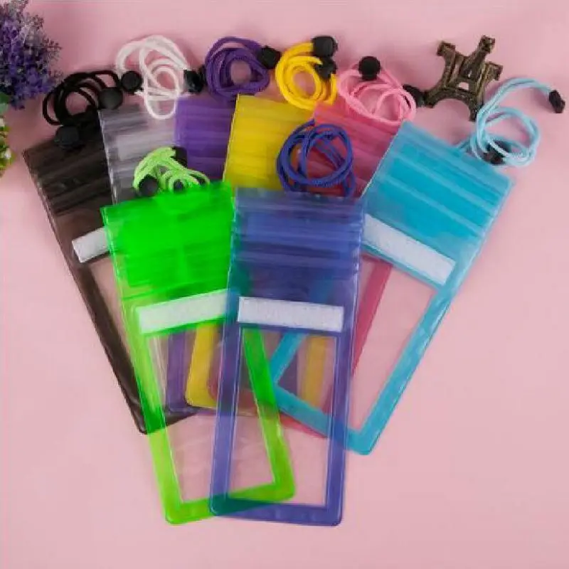 

Waterproof Cellphone Bag PVC Transparent Waterproof Cover Velcro Sports Swimming Diving Rafting Surfing Outdoor Bag