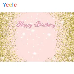 Yeele счастливый день рождения розовый фон для фотосъемки Золотой горошек вспышка винил на заказ фотографический фон для фотостудии