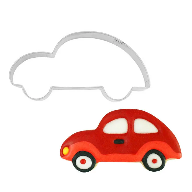 Car (1pc) Милая мультяшная форма для печенья из нержавеющей стали, формочки для печенья, формочки для выпечки, инструменты для печенья, инструмент для торта - Цвет: Car (1pc)