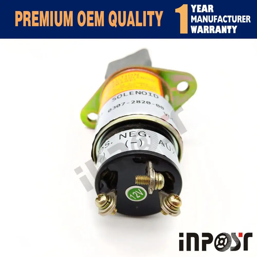 Стоп Solenoide для Cummins по заказу 0307-2820-00 307-2820 03072820 12V с 3 терминалы