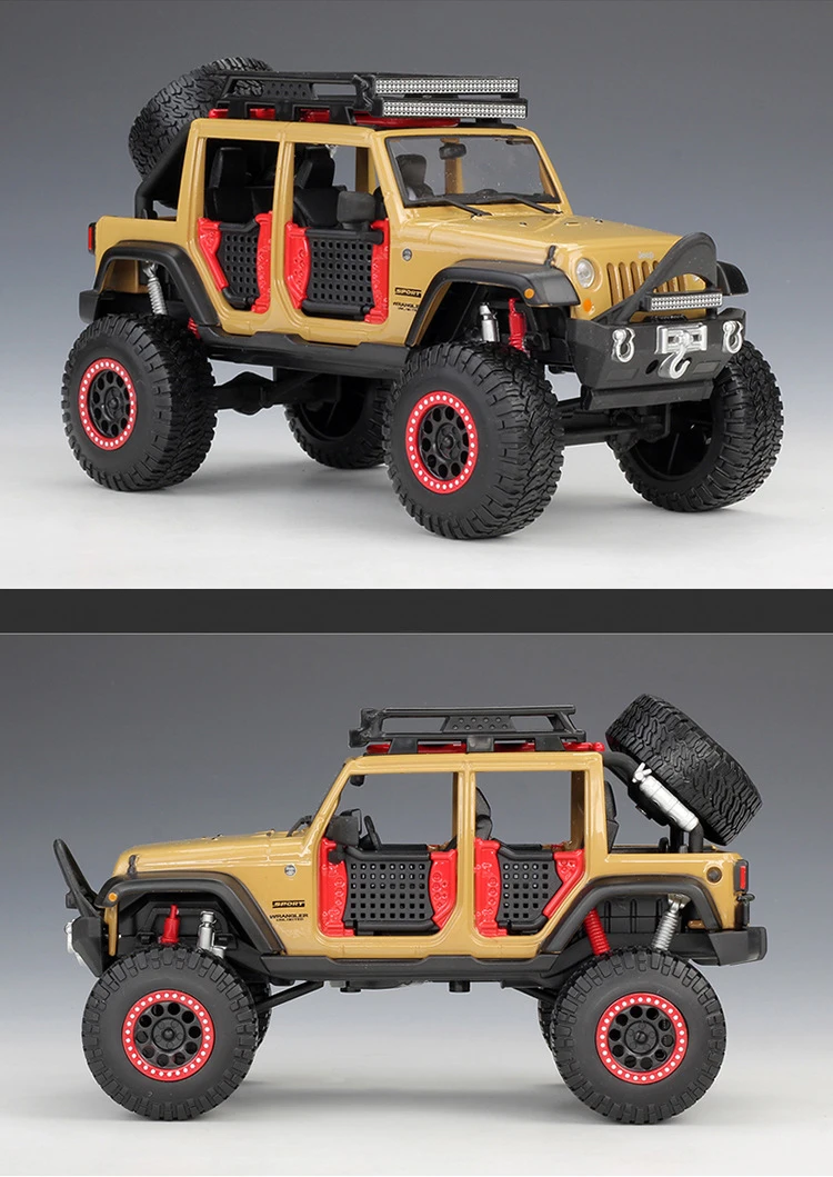 Maisto 1:24 Jeep WRANGLER неограниченное литье под давлением модель металлический внедорожник Внедорожник модель игрушки для детей подарок Коллекционная