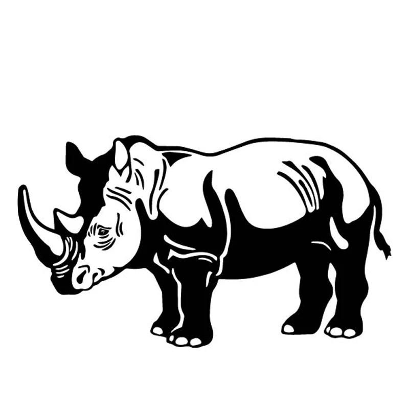 

Rhinoceros Creative Decorative Bumper Sticker PVC Body Decals 17.1cm * 9.7cm