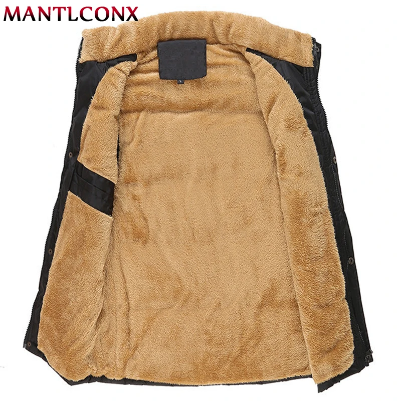 MANTLCONX, 6XL, 7XL, новинка, брендовая мужская куртка без рукавов, зимний теплый флисовый жилет, мужской повседневный жилет, мужской ветрозащитный утепленный жилет