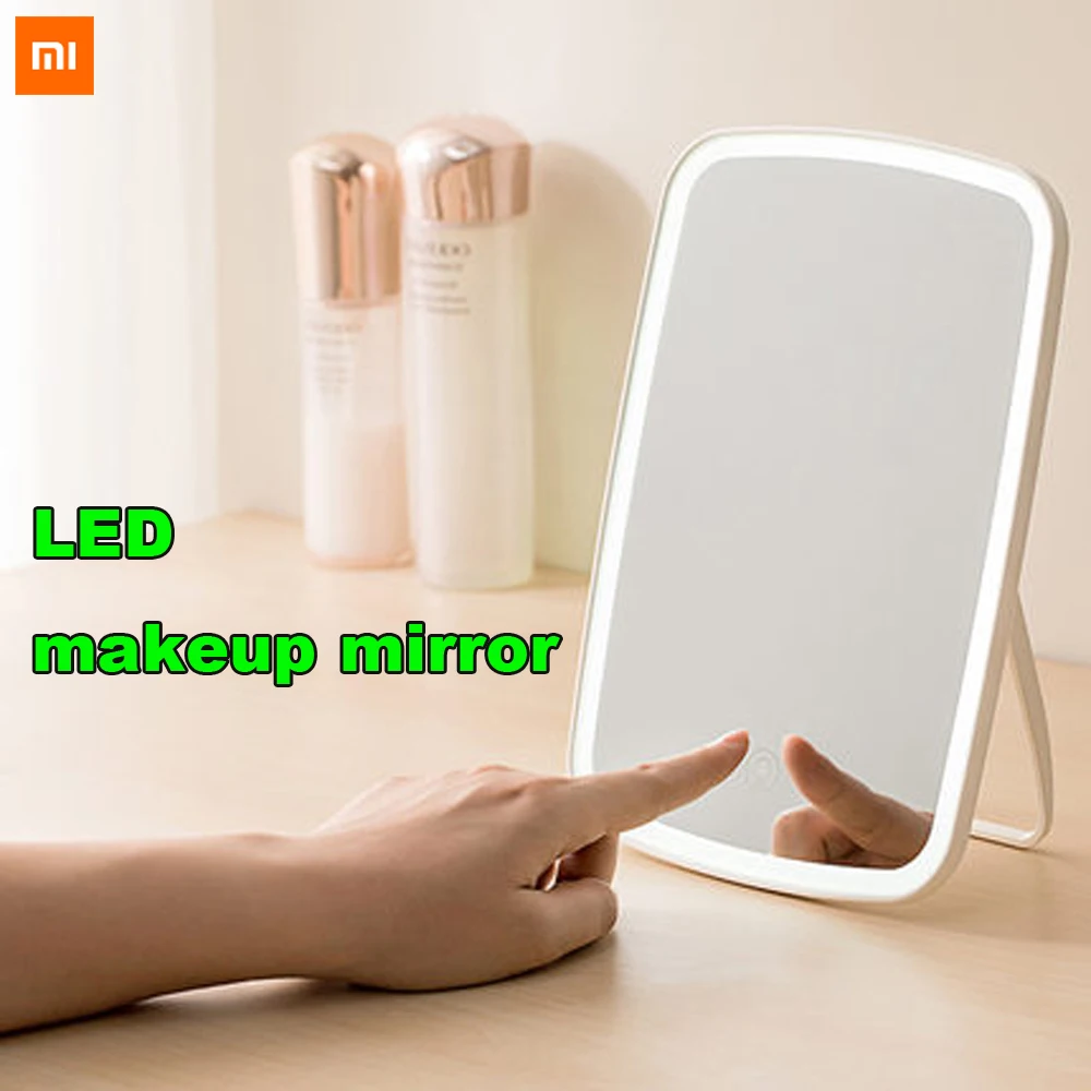 Xiaomi Mijia светодиодный зеркало для макияжа с сенсорным управлением светодиодный светильник с естественным освещением регулируемый угол яркости светильник с длинной батареей li